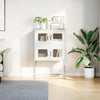 Highboard Valkoinen 68x39x107 cm Teräs