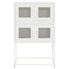Highboard Valkoinen 68x39x107 cm Teräs