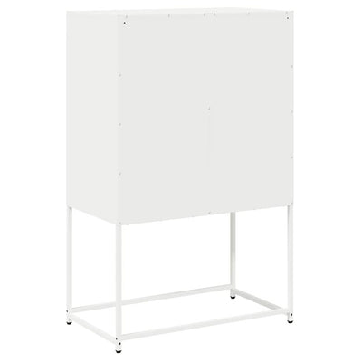 Highboard Valkoinen 68x39x107 cm Teräs