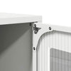 Highboard Valkoinen 68x39x107 cm Teräs