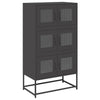 Highboard Musta 68x39x123 cm Teräs