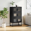 Musta highboard Elmar 68x39x123cm (teräs)