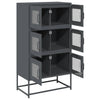 Highboard Antrasiitti 68x39x123 cm terästä