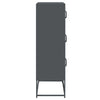 Highboard Antrasiitti 68x39x123 cm terästä