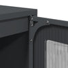 Highboard Antrasiitti 68x39x123 cm terästä