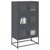 Highboard Antrasiitti 68x39x123 cm terästä
