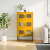 Highboard Sinapinkeltainen 68x39x123 cm Teräs