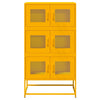 Highboard Sinapinkeltainen 68x39x123 cm Teräs
