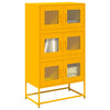 Highboard Sinapinkeltainen 68x39x123 cm Teräs