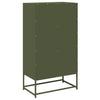 Highboard Oliivinvihreä 68x39x123 cm Teräs
