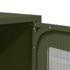 Highboard Oliivinvihreä 68x39x123 cm Teräs