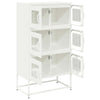 Highboard Valkoinen 68x39x123 cm Teräs