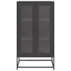 Highboard Musta 68x39x123 cm Teräs