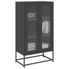 Highboard Musta 68x39x123 cm Teräs