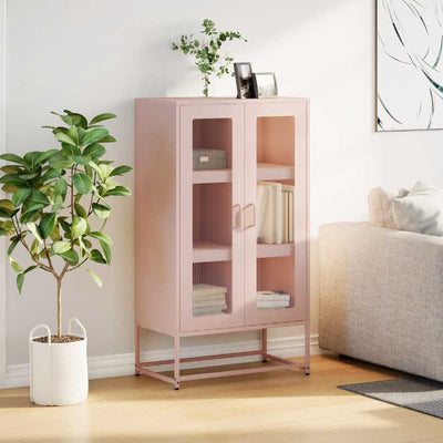 Highboard Pinkki 68x39x123 cm Teräs