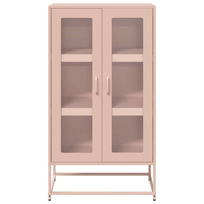 Highboard Pinkki 68x39x123 cm Teräs