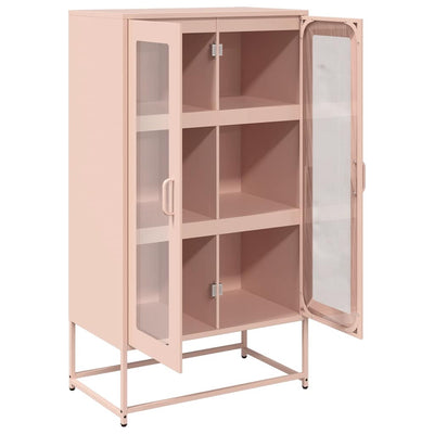 Highboard Pinkki 68x39x123 cm Teräs