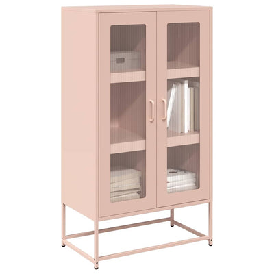 Highboard Pinkki 68x39x123 cm Teräs