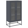 Highboard Antrasiitti 68x39x123 cm terästä