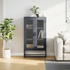 Highboard Antrasiitti 68x39x123 cm terästä