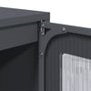 Highboard Antrasiitti 68x39x123 cm terästä