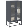 Highboard Antrasiitti 68x39x123 cm terästä