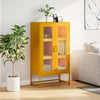 Highboard Sinapinkeltainen 68x39x123 cm Teräs