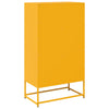 Highboard Sinapinkeltainen 68x39x123 cm Teräs