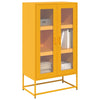 Highboard Sinapinkeltainen 68x39x123 cm Teräs