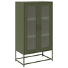 Highboard Oliivinvihreä 68x39x123 cm Teräs