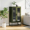 Highboard Oliivinvihreä 68x39x123 cm Teräs