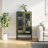 Highboard Oliivinvihreä 68x39x123 cm Teräs