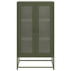 Highboard Oliivinvihreä 68x39x123 cm Teräs