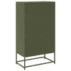 Highboard Oliivinvihreä 68x39x123 cm Teräs