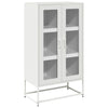 Valkoinen highboard Socrati 68x39x123cm (teräs)