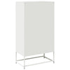 Valkoinen highboard Socrati 68x39x123cm (teräs)