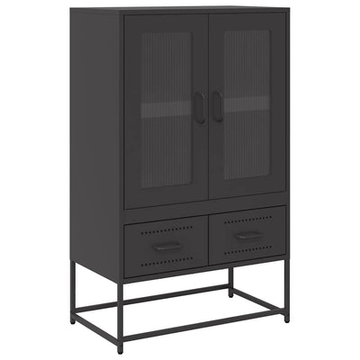 Kaappi musta 68x39x111,5 cm teräs