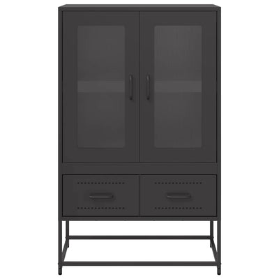Kaappi musta 68x39x111,5 cm teräs