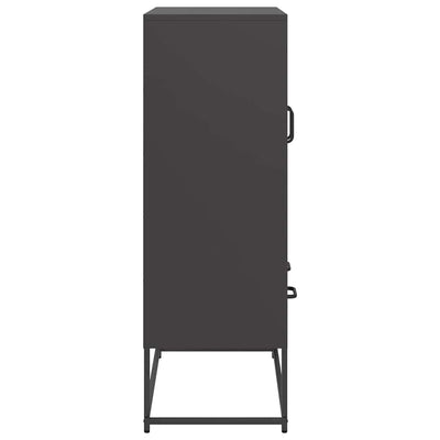 Kaappi musta 68x39x111,5 cm teräs