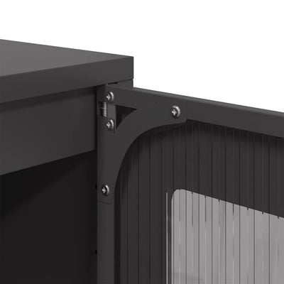 Kaappi musta 68x39x111,5 cm teräs