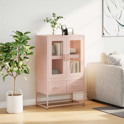 Kaappi pinkki 68x39x111,5 cm teräs