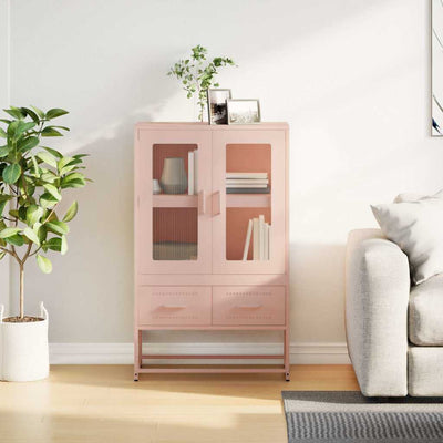 Kaappi pinkki 68x39x111,5 cm teräs