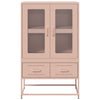 Kaappi pinkki 68x39x111,5 cm teräs