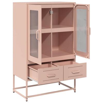 Kaappi pinkki 68x39x111,5 cm teräs
