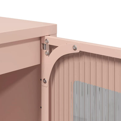 Kaappi pinkki 68x39x111,5 cm teräs