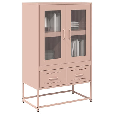 Kaappi pinkki 68x39x111,5 cm teräs