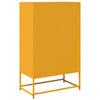 Kaappi sinapinkeltainen 68x39x111,5 cm teräs