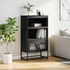 Highboard Musta 68x39x123 cm Teräs