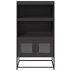 Musta highboard Andonia 68x39x123cm (teräs)