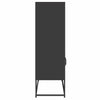 Highboard Musta 68x39x123 cm Teräs
